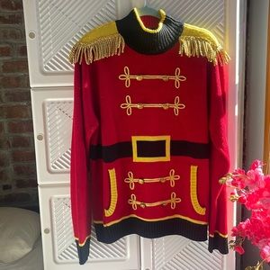Nutcracker style Christmas sweater